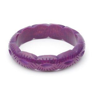 NWOT Splendette Midi Golden Plum Fakelite Bangle